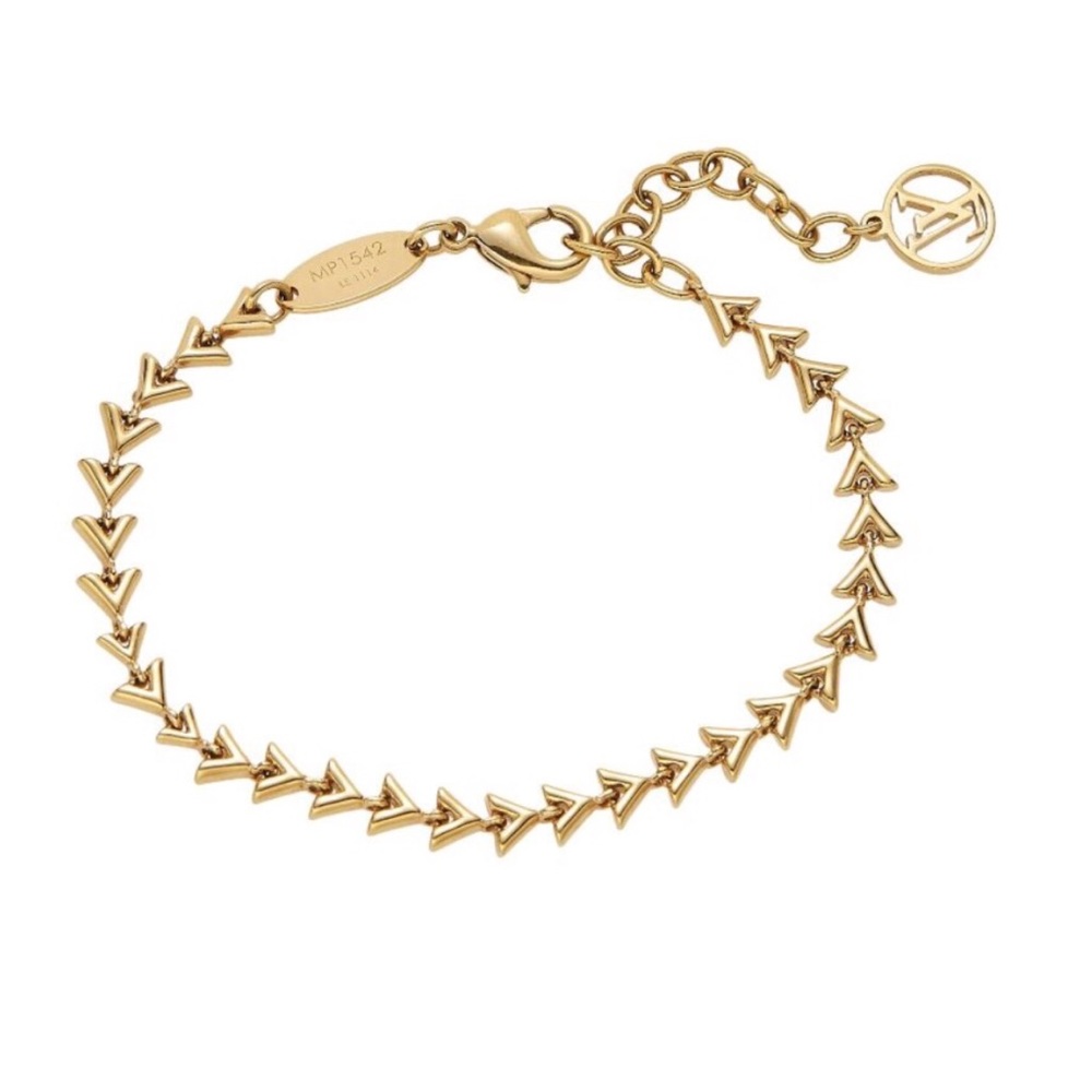 Louis Vuitton gold  v bracelet